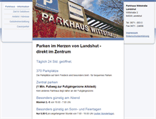 Tablet Screenshot of parkhaus-wittstrasse.de